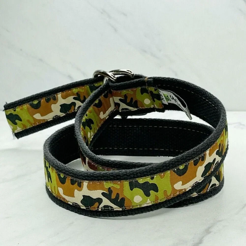 Up Country Camo Camouflage D Ring Belt Size XS Green Brown Black